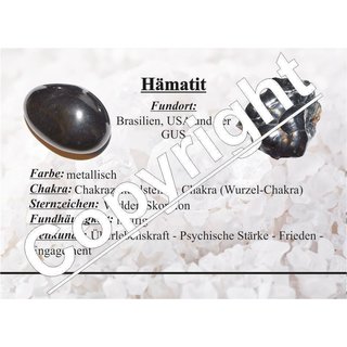 Hmatit  45 mm Donut Anhnger auch Blutstein genannt schnes glnzendes grau anthrazit